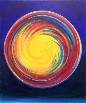 Air bubble spiral#1, Bruckner 2017